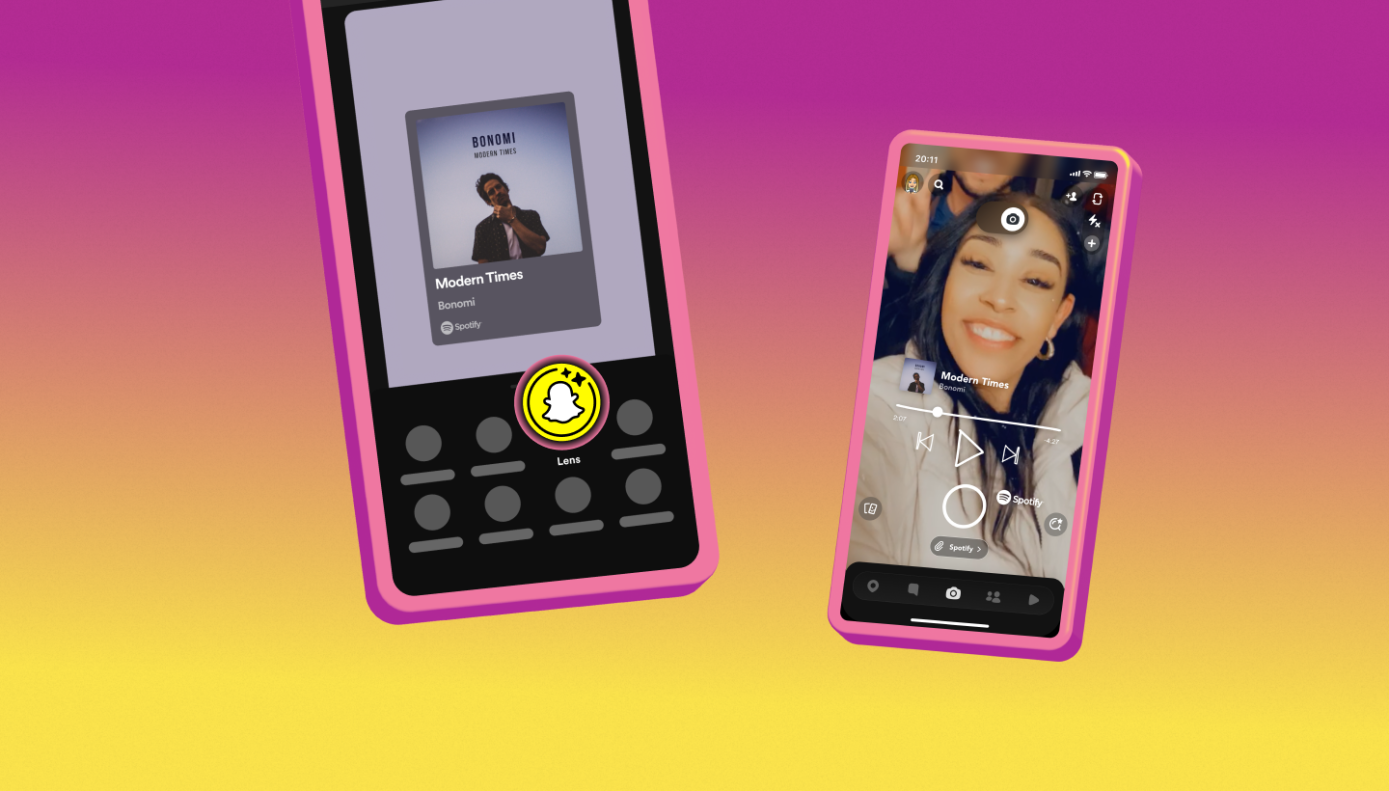 Spotify’ın Yeni Snapchat Lensi, Bir Şarkıyı Paylaşırken Kendinizi Veya Çevrenizi Çekmenizi Sağlıyor